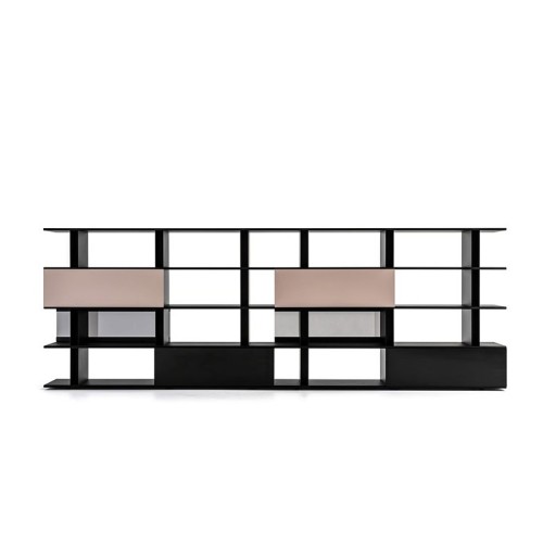 Sliding panels for Frame Shift modular bookshelf Moroso