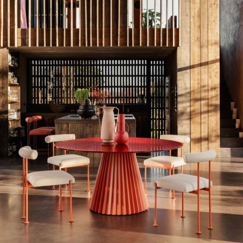 Plissé Round Table Midj – Great Prices Online