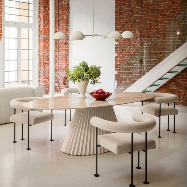 Oval Table Plissé Midj – Great Prices Online