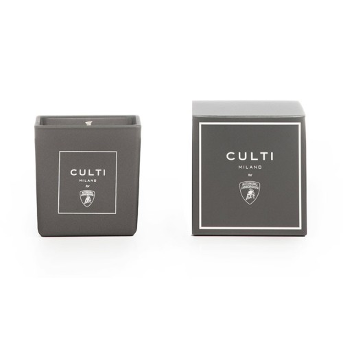 Scented candle with Grigio Vulcano Lamborghini fragrance by Culti Milano