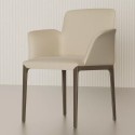 Bontempi Opera chair with arms – Upholstered in Leather or Fabric
