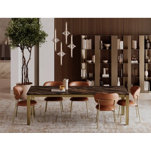 Bontempi Sienna Chair in leather or fabric - Arredare Moderno