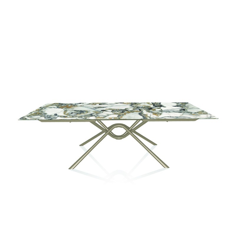 Bontempi Hunter rectangular extendable table - Arredare Moderno