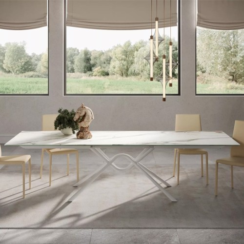 Bontempi Hunter rectangular extendable table - Arredare Moderno