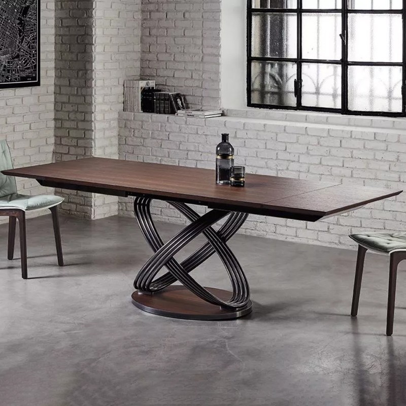 Fusion Bontempi rectangular extendable table