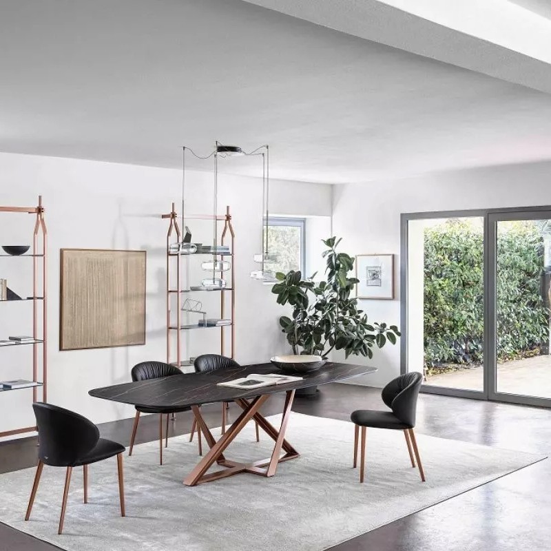 Millennium Bontempi Casa modern Barrel Extendable table