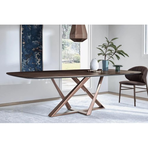 Millennium Bontempi Casa modern Barrel Extendable table