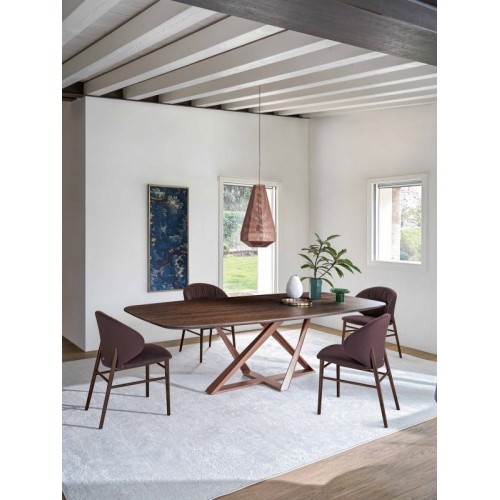 Millennium Bontempi Casa modern Barrel Extendable table