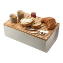 Mattina Alessi bread box with board | Arredare Moderno