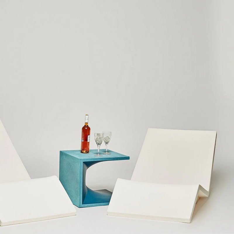 Serralunga Aqua Moleskin coffee table