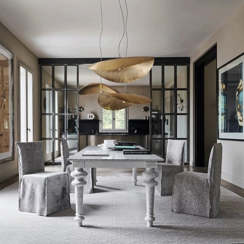 Brass Gervasoni suspension lamp