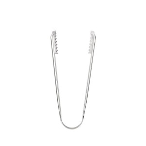 5055 Alessi Ice Tongs in polished stainless steel