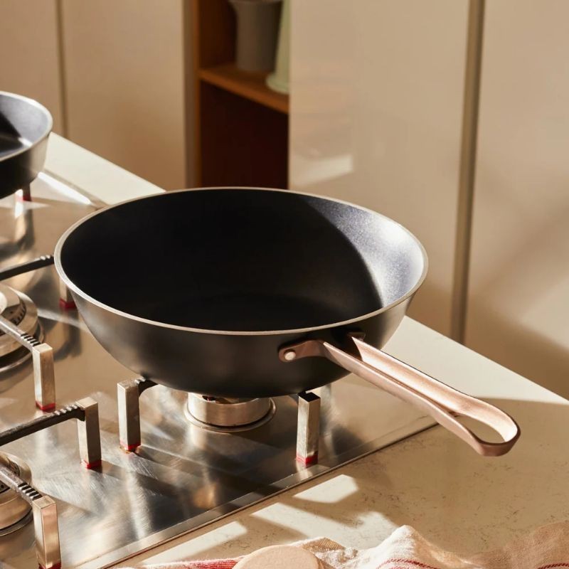 Competition Pan Reference Edo Alessi non-stick deep frying pan induction