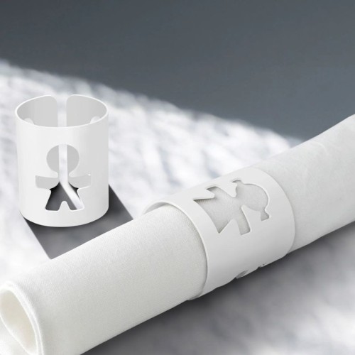 Girotondo Alessi Set of 2 napkin rings