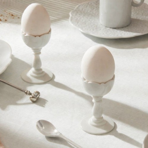 Dressed Alessi Egg cup with spoon