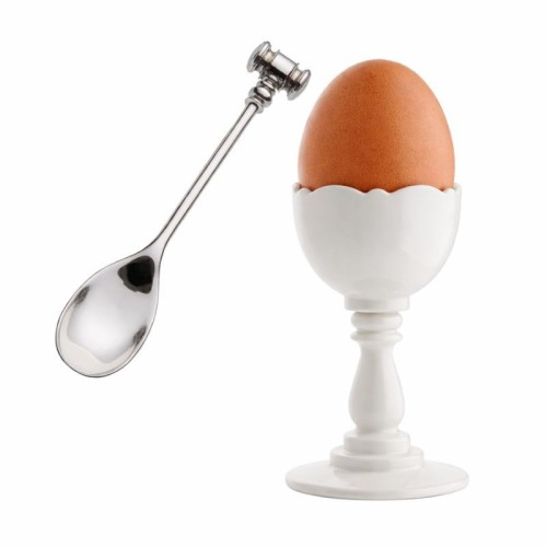 Dressed Alessi Egg cup with spoon