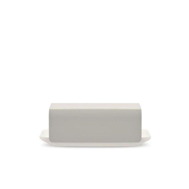 Mattina Alessi butter dish in porcelain with stainless steel lid