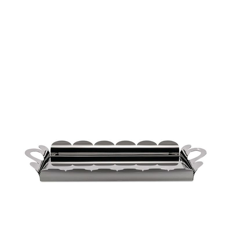 Recinto Alessi Rectangular tray with handles