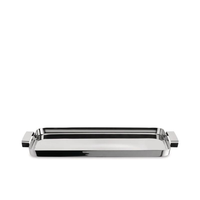 Tau Alessi Rectangular tray with handles