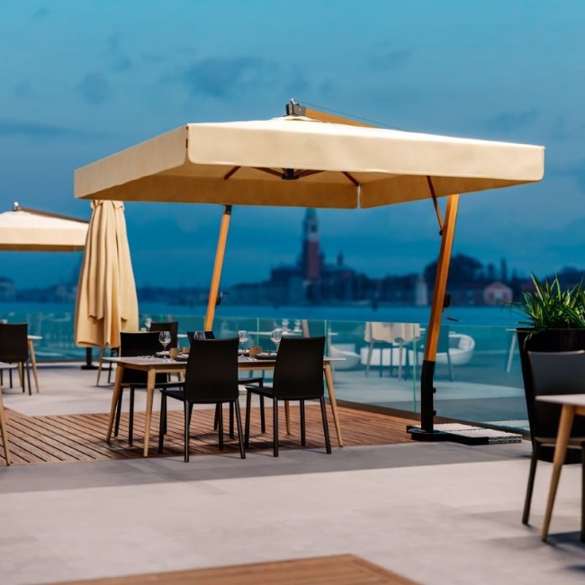 Riviera Aluwood Ombrellificio Veneto Beach umbrella