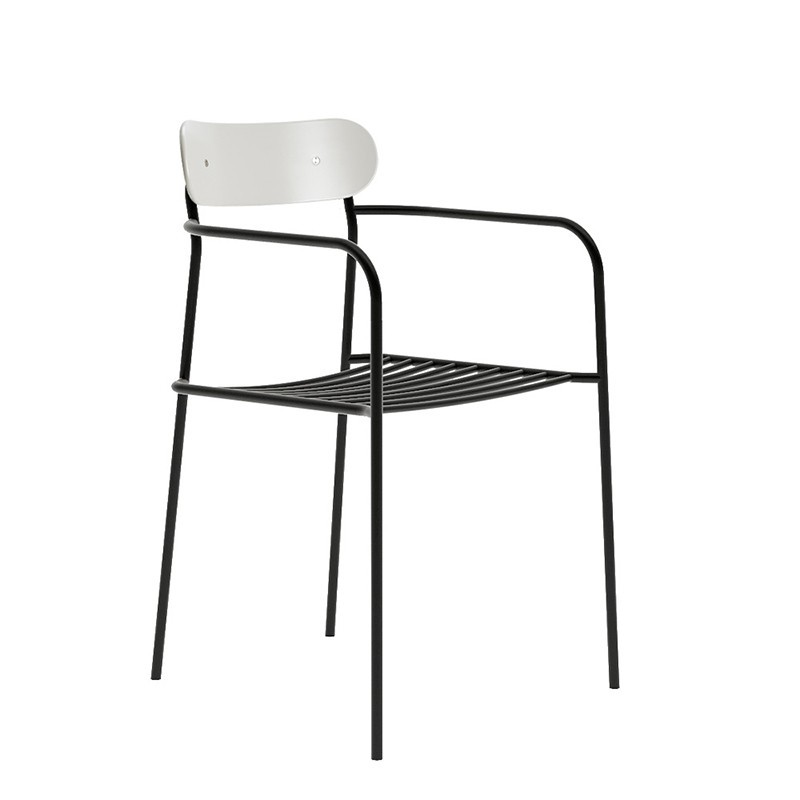 Ùti plastic back with arms Infiniti Design Chair