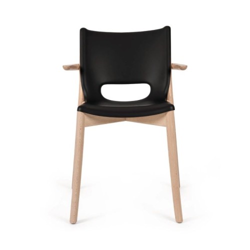 Poêle Collection Alessi monoshell chair with armrests