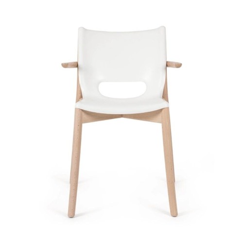 Poêle Collection Alessi monoshell chair with armrests
