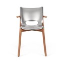 Poêle Collection Alessi monoshell chair with armrests