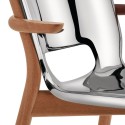 Poêle Collection Alessi monoshell chair with armrests