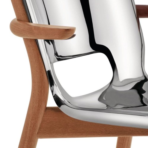Poêle Collection Alessi monoshell chair with armrests