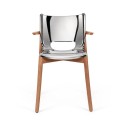 Poêle Collection Alessi monoshell chair with armrests