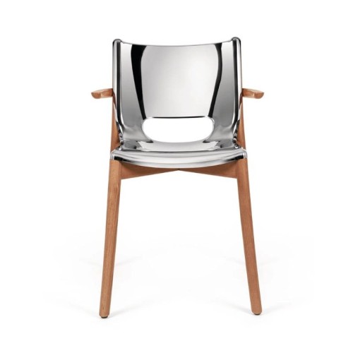 Poêle Collection Alessi monoshell chair with armrests