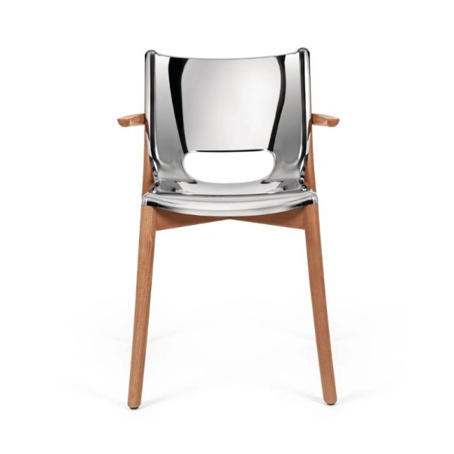 Poêle Collection Alessi monoshell chair with armrests