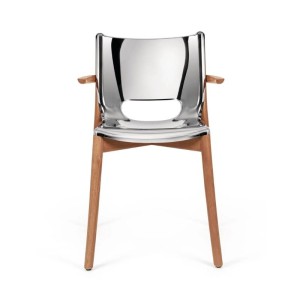 Poêle Collection Alessi monoshell chair with armrests