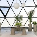 Gatsby Vondom table with double square base 119x69 cm