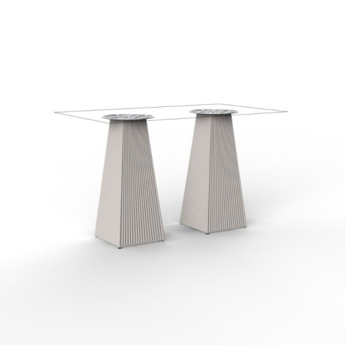 Gatsby Vondom table with double square base 119x69 cm