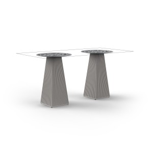 Gatsby Vondom table with double square base 158x79 cm