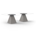 Gatsby Vondom table with double square base 260x129 cm