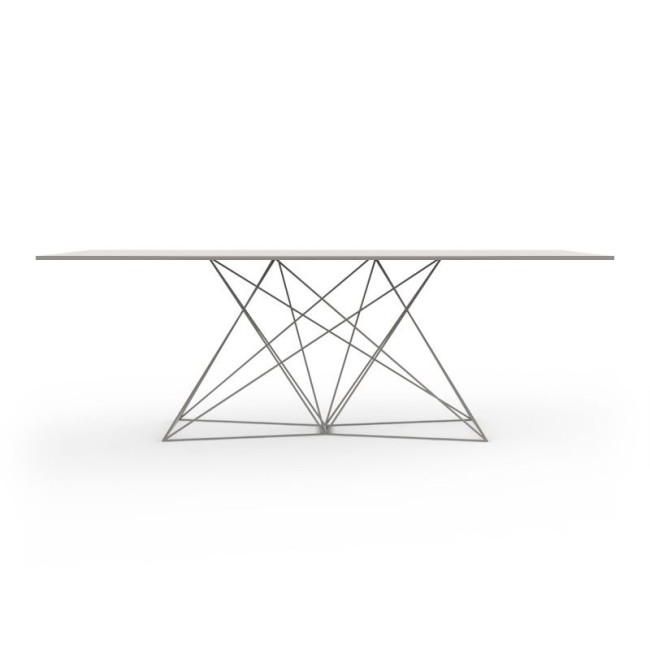 Faz Table Vondom rectangular stainless steel table