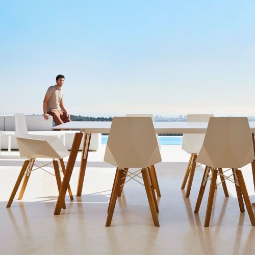 Faz Wood High Vondom Table