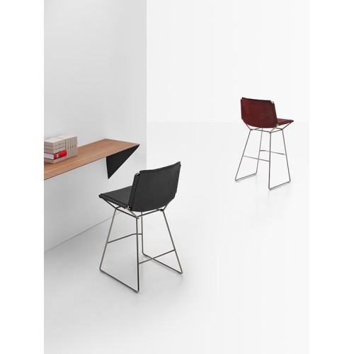 Neil Leather MDF Italia Stool