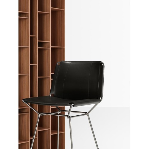 Neil Leather MDF Italia Stool