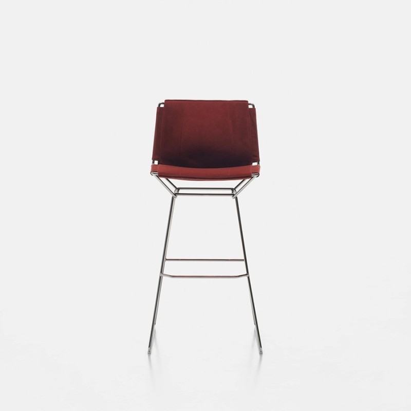 Neil Leather MDF Italia Stool