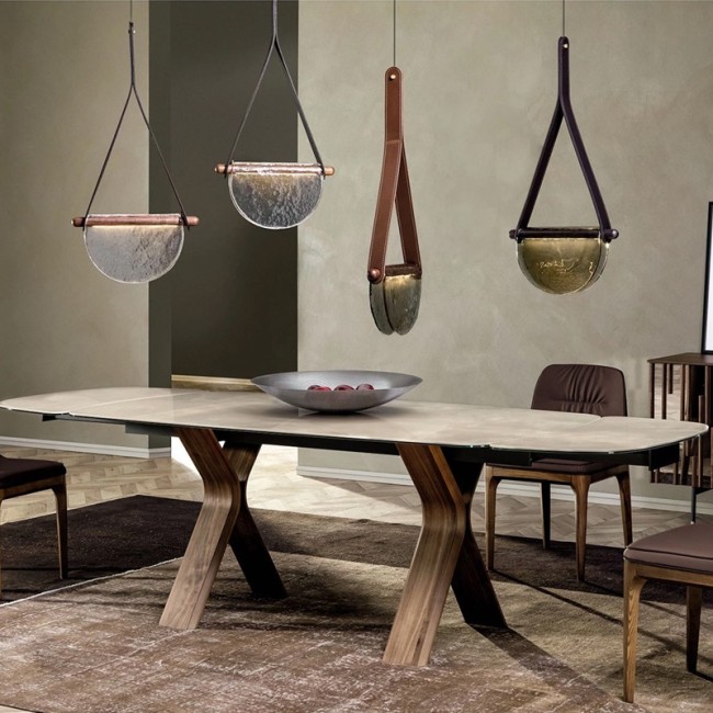 Still Travertino Tonin Casa extendable dining Table