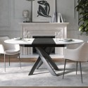 Style Round Ext Tonin Casa extendable dining Table