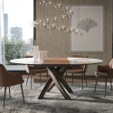Style Round Ext Tonin Casa extendable dining Table