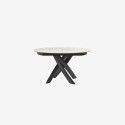 Style Round Ext Tonin Casa extendable dining Table