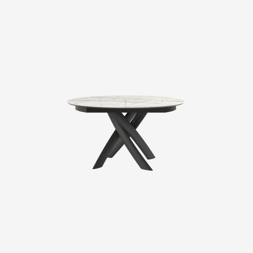 Style Round Ext Tonin Casa extendable dining Table