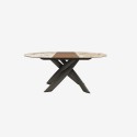 Style Round Ext Tonin Casa extendable dining Table