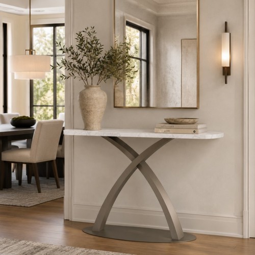 Eliseo Travertino Tonin Casa Console Table
